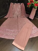 Women's Maxi Anarkali Dress (122-PINK_Pink_Free Size) - Image 2