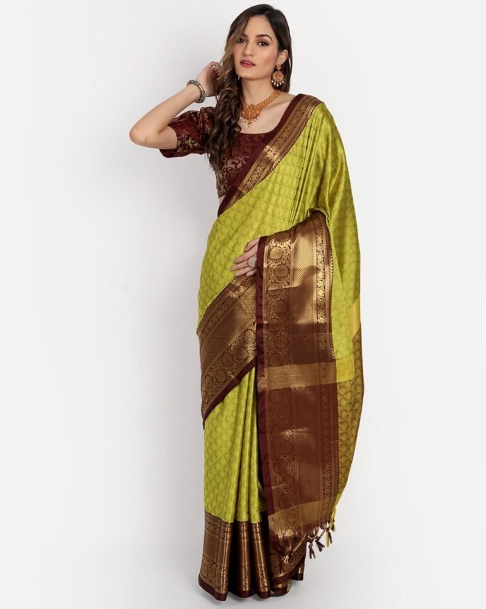 Embellished Saree with Blouse Piece - Image 1