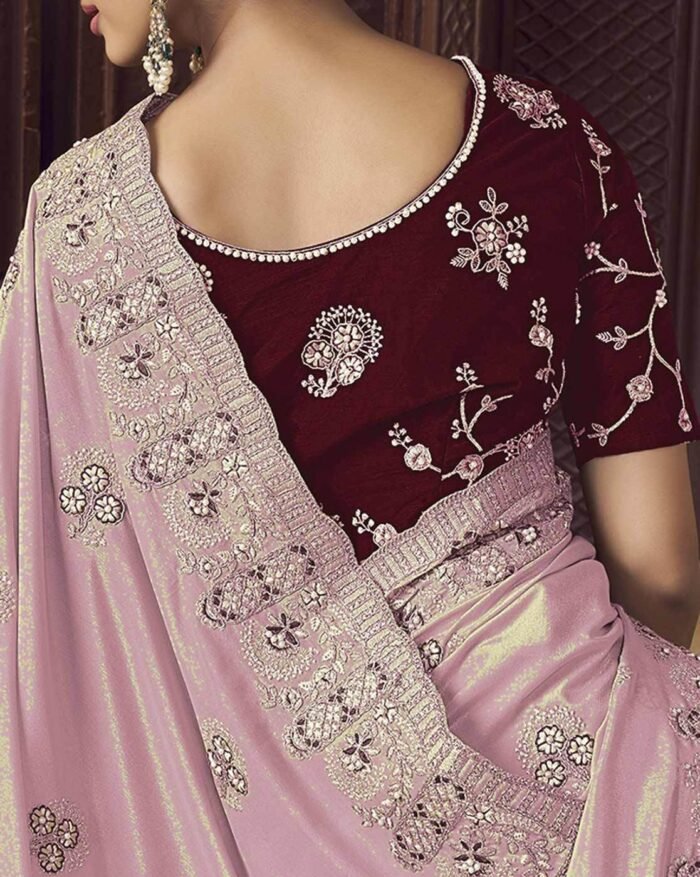 Women Premium Fashion Ethnic Saree - Image 4